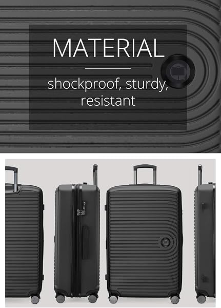 Hauptstadtkoffer - Mitte - Grande Valise Rigide, Trolley, Valise, TSA, 4 roulettes, Bagage en soute avec Extension de Volume de 8 cm, 77 cm, 130 litres, Noir - 4