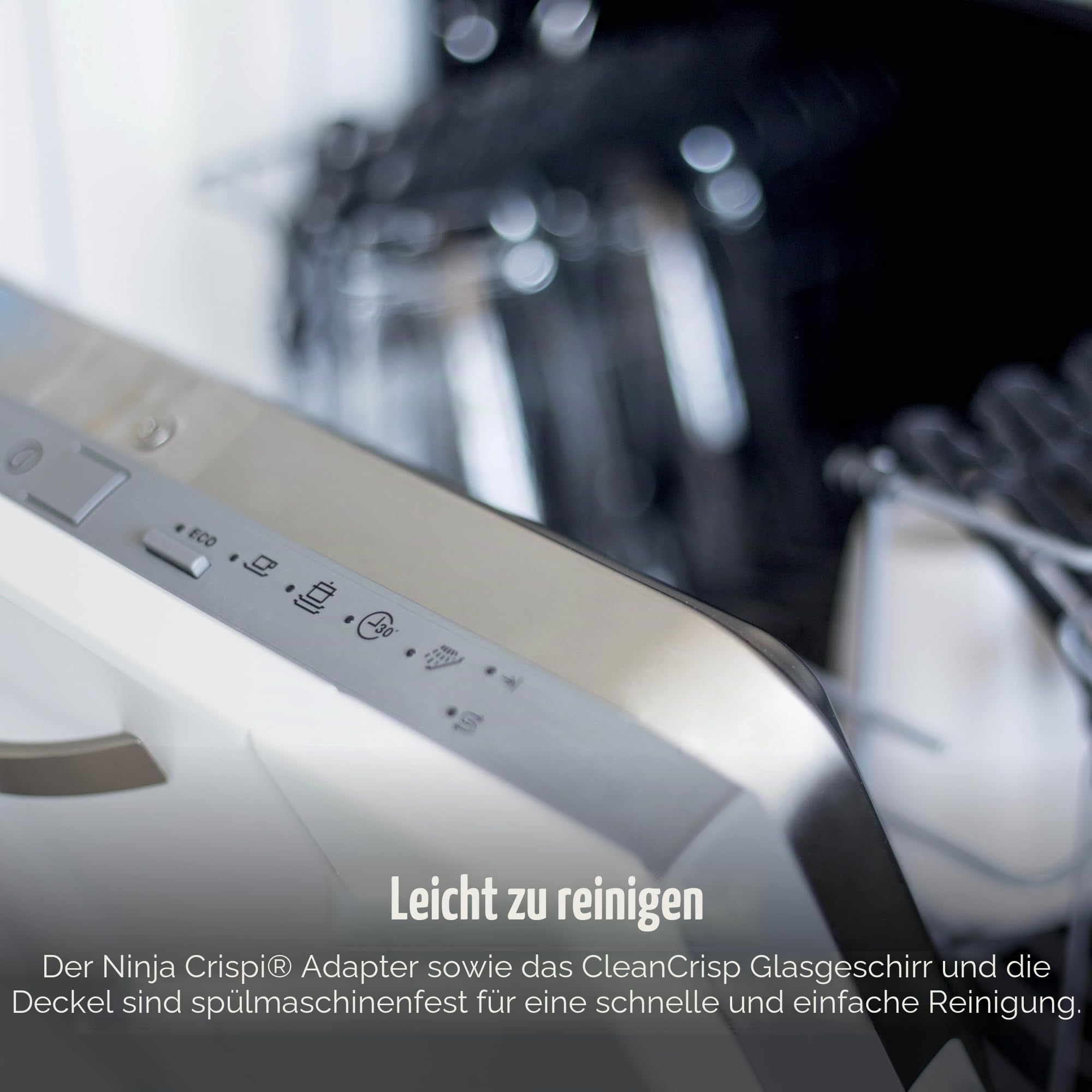 Ninja Crispi – Tragbares Kochsystem mit Crispi PowerPod, 6 Tassen und 4 Tempware-Glas-Tassen, hitzebeständig, Aufbewahrungsdeckel, mikrowellengeeignet