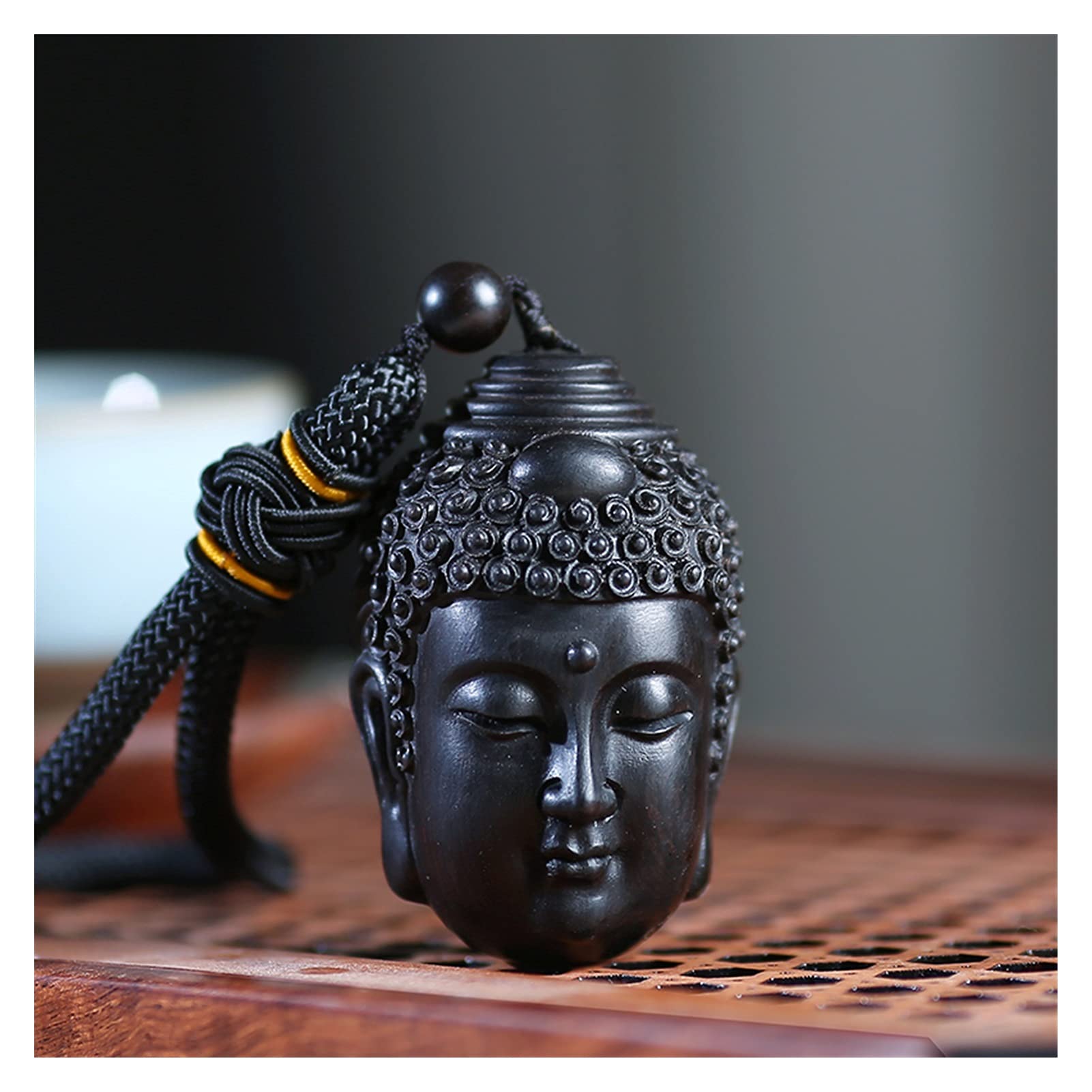Amazon.co.jp: 仏像ヤドーリー 黒檀のグアヤカムの木仏と悪魔の彫刻 