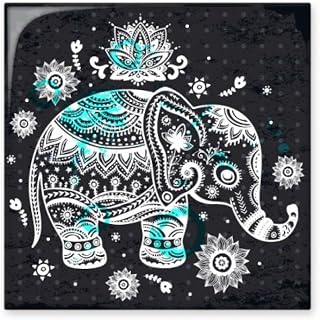 Nation Elephant Flower Black Blue Animal Ceramic Bisque Tiles Bathroom Decor Kitchen Ceramic Tiles Wall Tiles Small