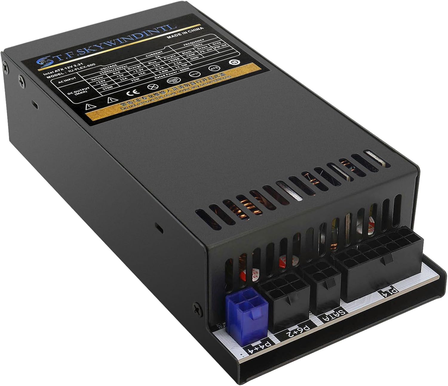 Fuente de Poder Flex ATX 600W Mini ITX 1U Modular 100-240V