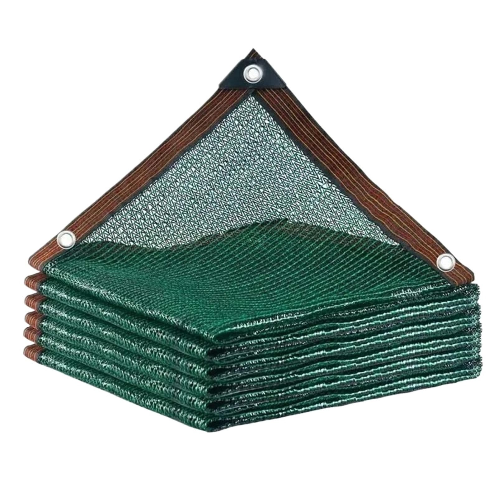 Toile d'ombrage de jardin verte 2mx2m pare-soleil à 3 broches