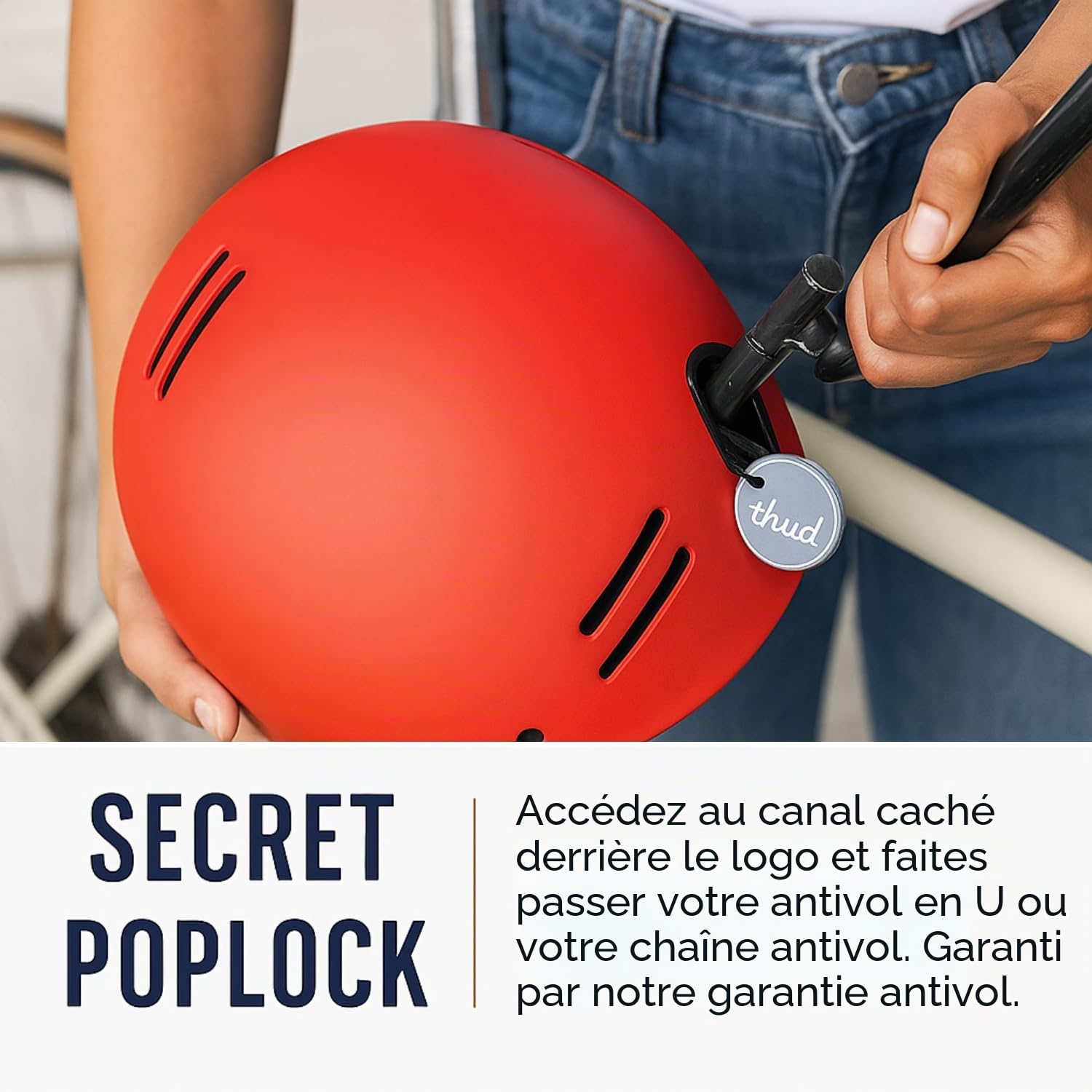 Casque de vélo Adulte Thousand Heritage – Casque Unisexe ventilé avec système antivol PopLock – Idéal pour Le vélo ou Le Skateboard, pour Hommes et Femmes