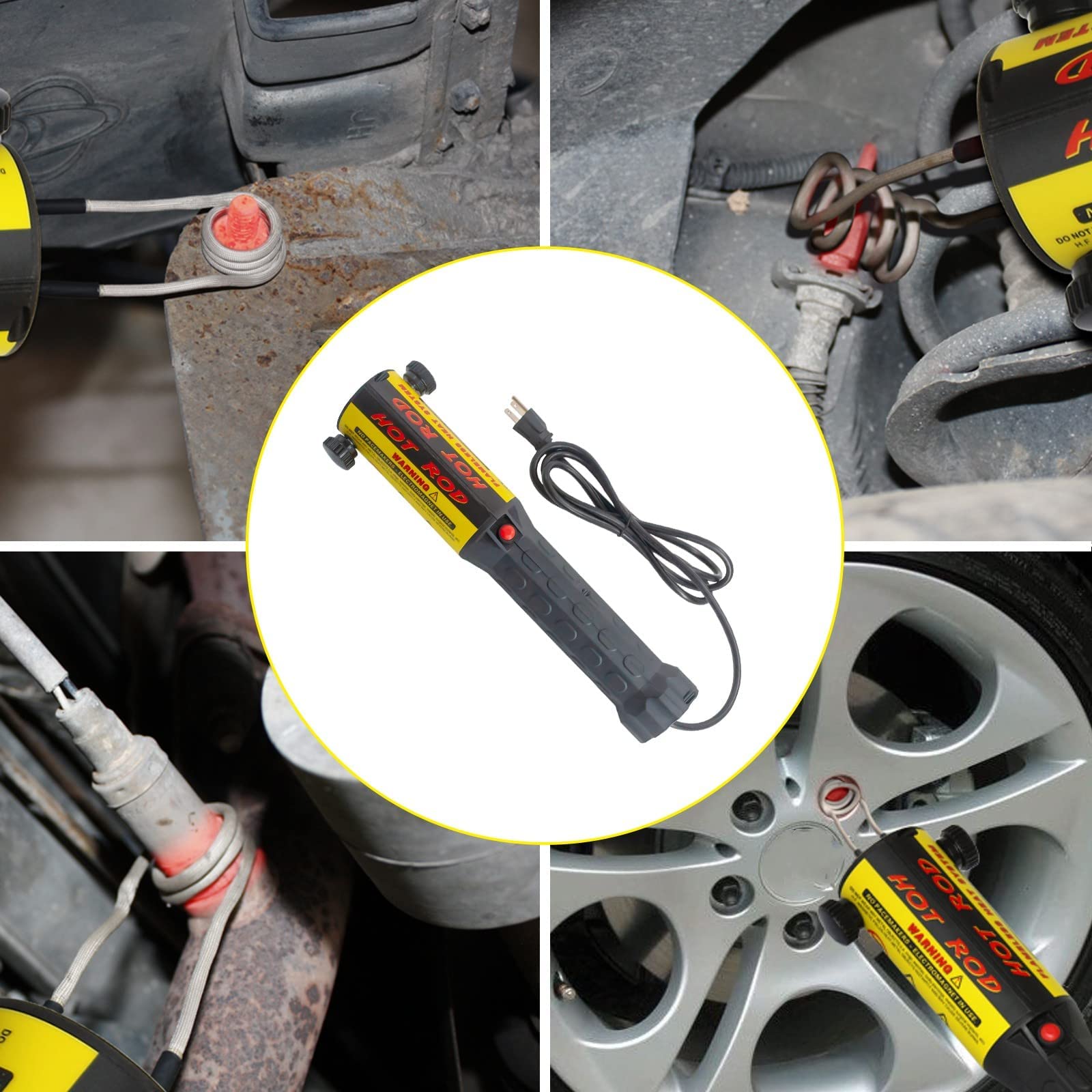 SOLARY, Kit di riscaldamento a induzione magnetica 1000W senza fiamma 10 bobine per rimuovere viti arrugginite