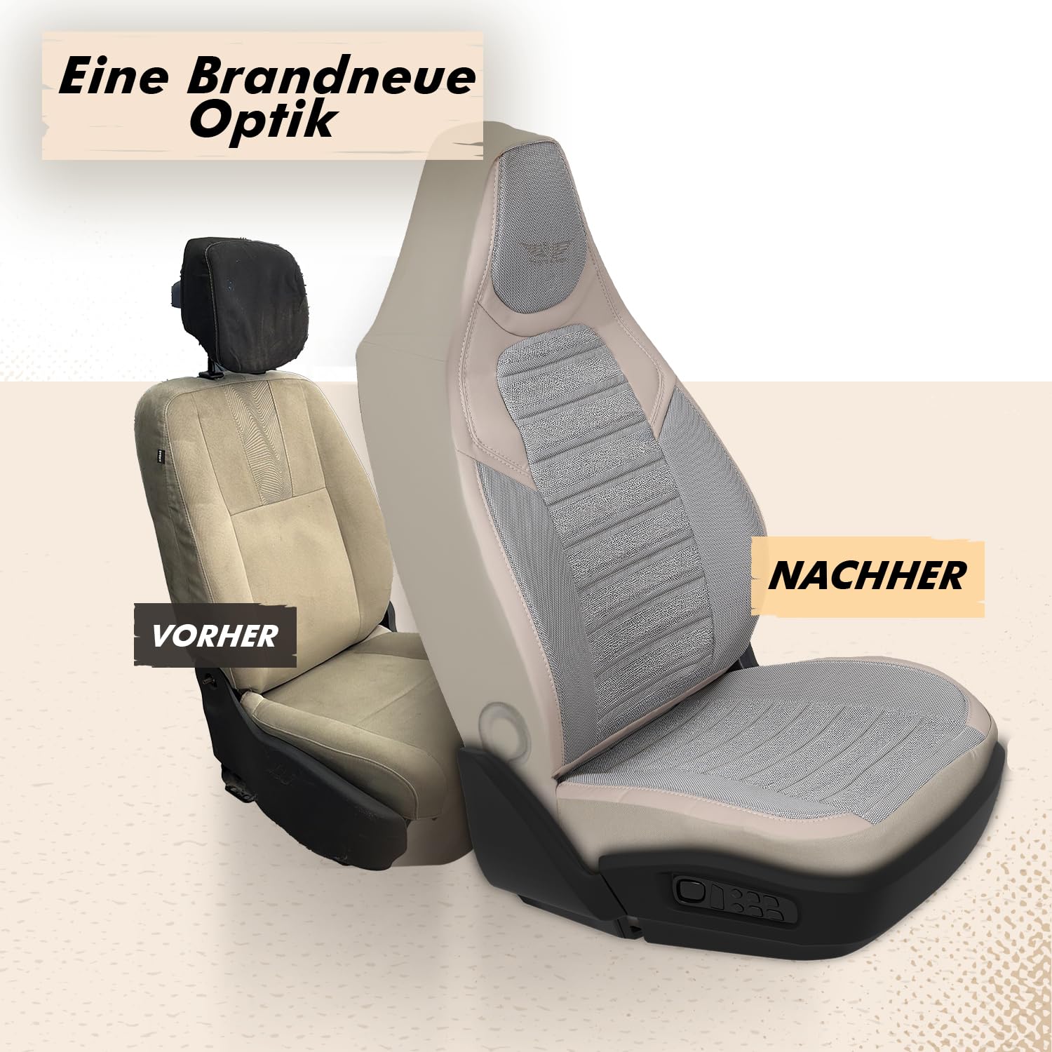 Sitzbezüge passend für Westfalia Wohnmobil Caravan in Beige UZY2131