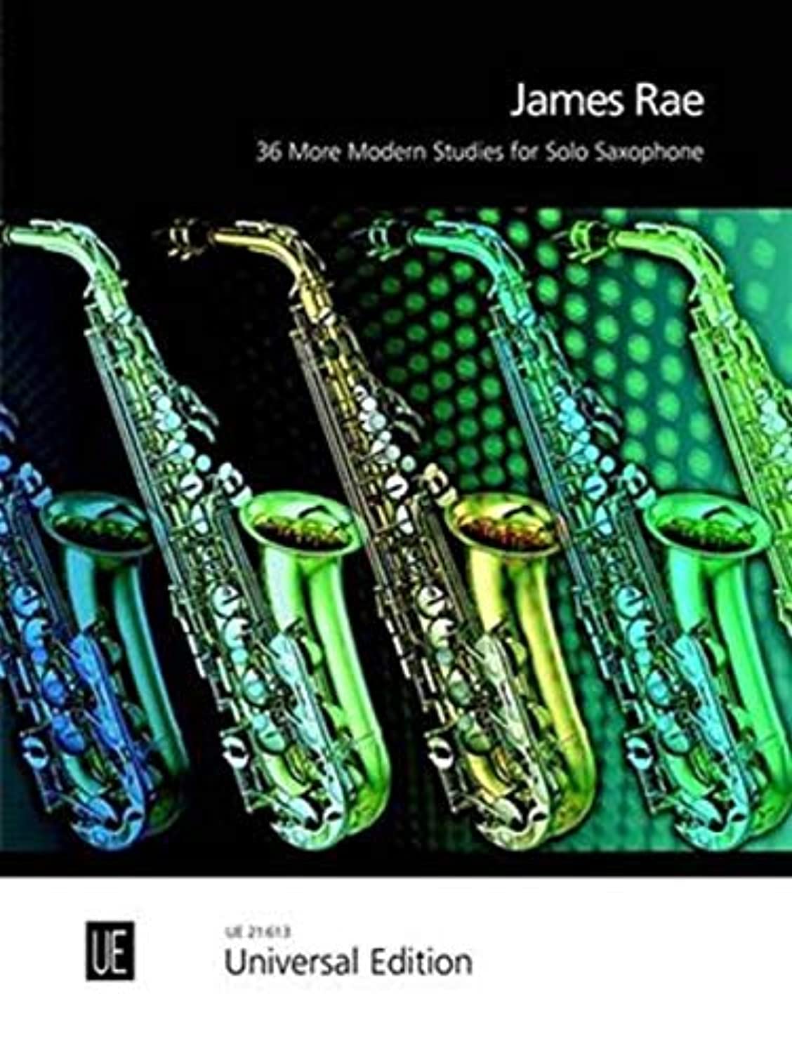 Universal Edition 36 More Modern Studies for Solo Saxophone: für Saxophon (S/A/T/Bar).