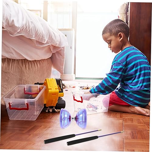 Miniatura 8 de BRIGHTFUFU 1 Set Diabolo Kid Toys Ball Bearings Purple Outfit Juggling Toy for Blue Suit Flying Toy Kids Playset Childrens Toys Kids Suit Yoyo