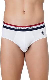 U.S. Polo Assn. Mens EB002 Anti Microbial Signature Cotton Stretch Underwear Brief -Pack of 2 Price In India