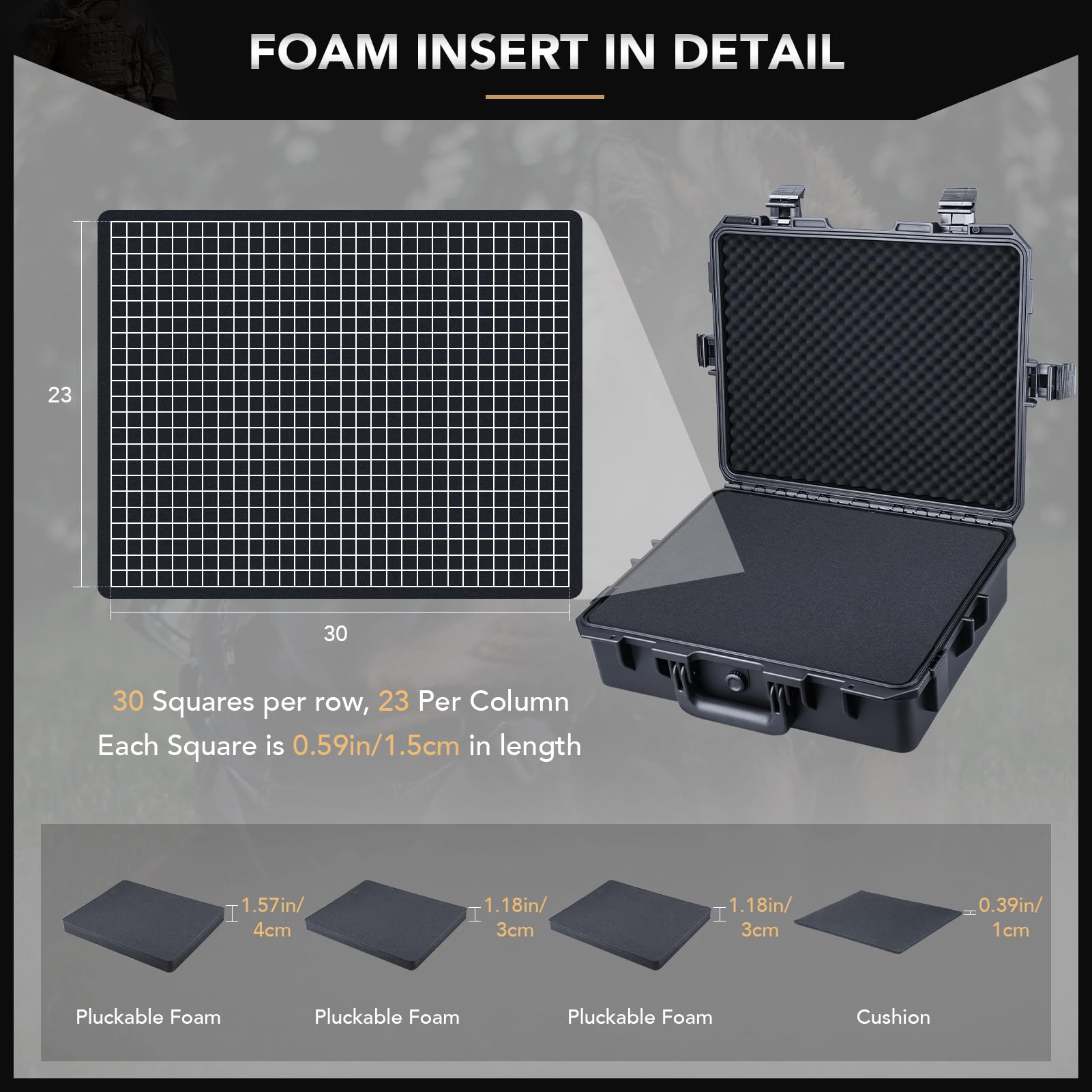 Lykus Waterproof Camera Case with Foam -7 Lykus Waterproof Camera Case with Foam -7