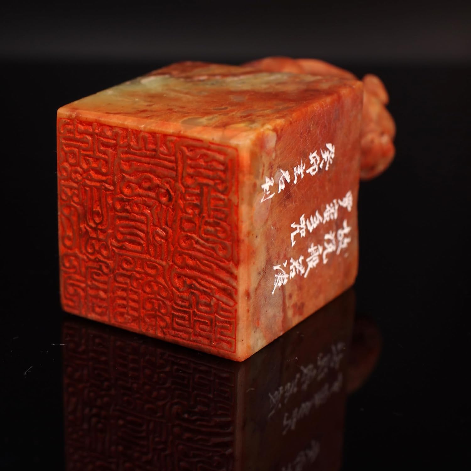 篆刻作品【仏像】朱文印 遊印 篆刻印 手作り印 博悦堂K100 篆刻作品