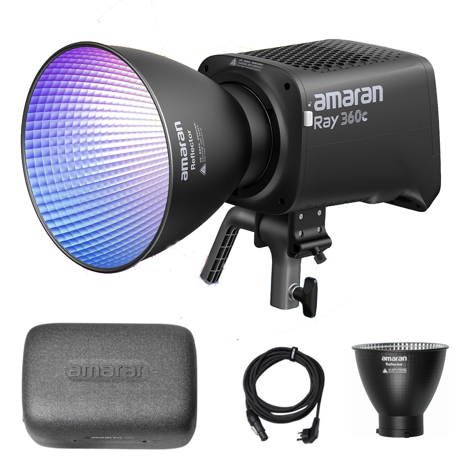 Amazon | Amaran Ray 360c RGB LED ビデオライト、360W Bowens