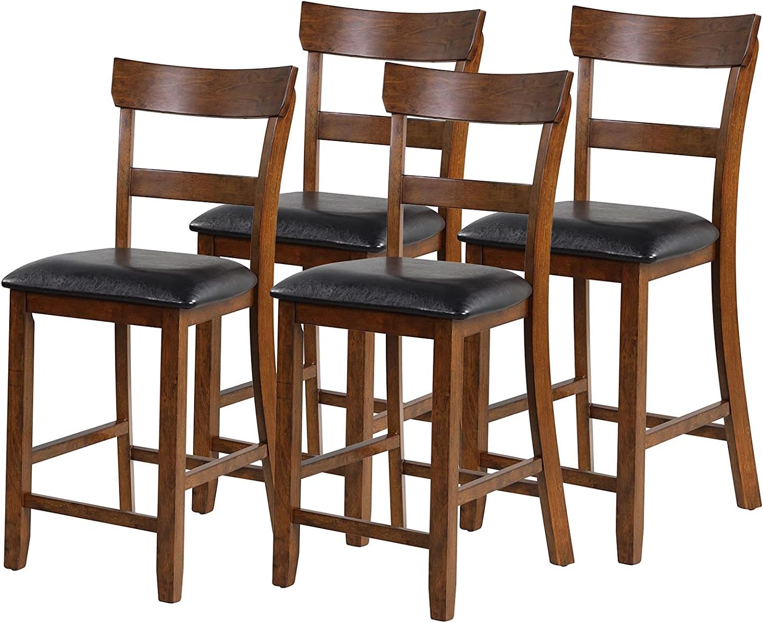 NAFORT Counter Height Bar Stools Set of 4, Farmhouse 25.5