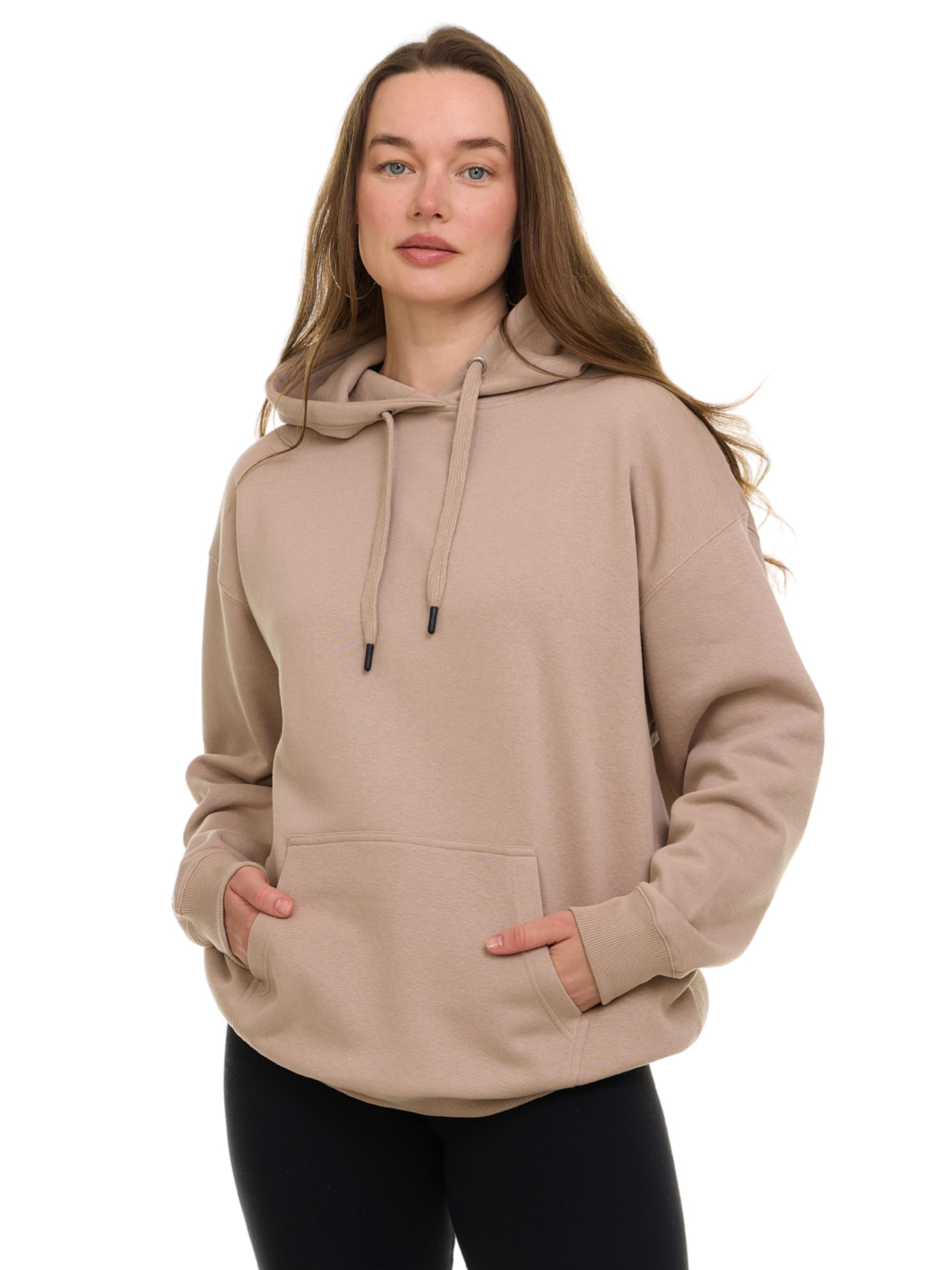 modern basics hoodies for women, fleece pullover sweatshirt for women, oversized sweatshirt