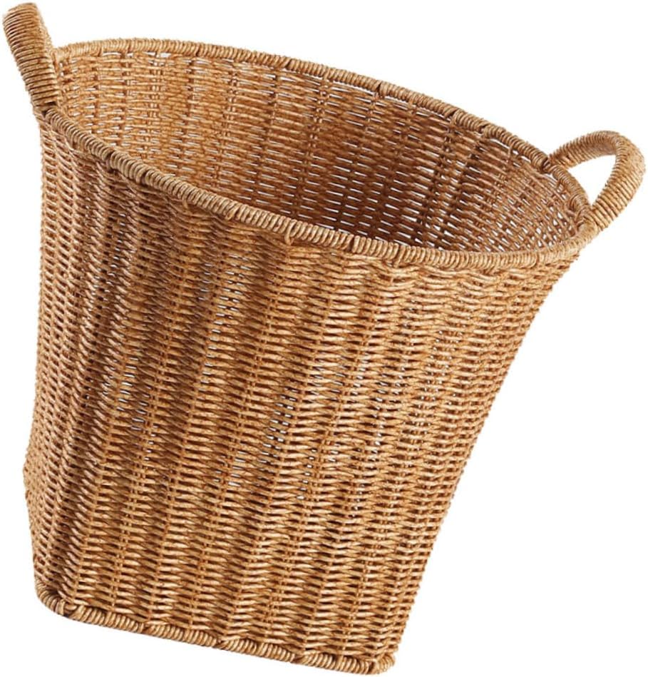 Sosoport Rustic Serving Basket Woven Vegetable Container Household Fruit Organizer Bin