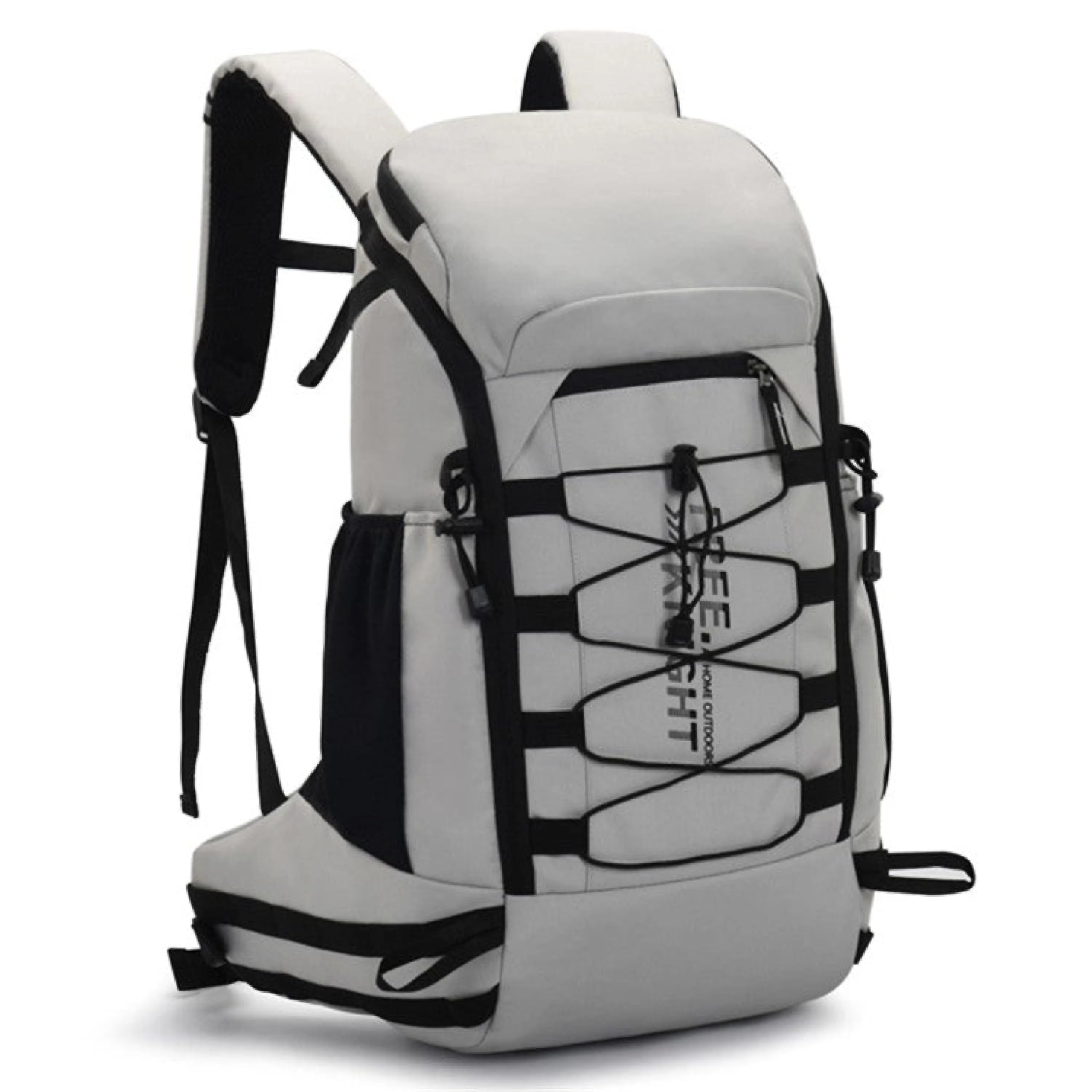 Sport Knight Outdoor Rucksack 40L, Wasserdicht & Leicht – Trekking, Wandern, Reisen, mit Regenschutz & Hüftgurt, aus Oxford Gewebe Blau