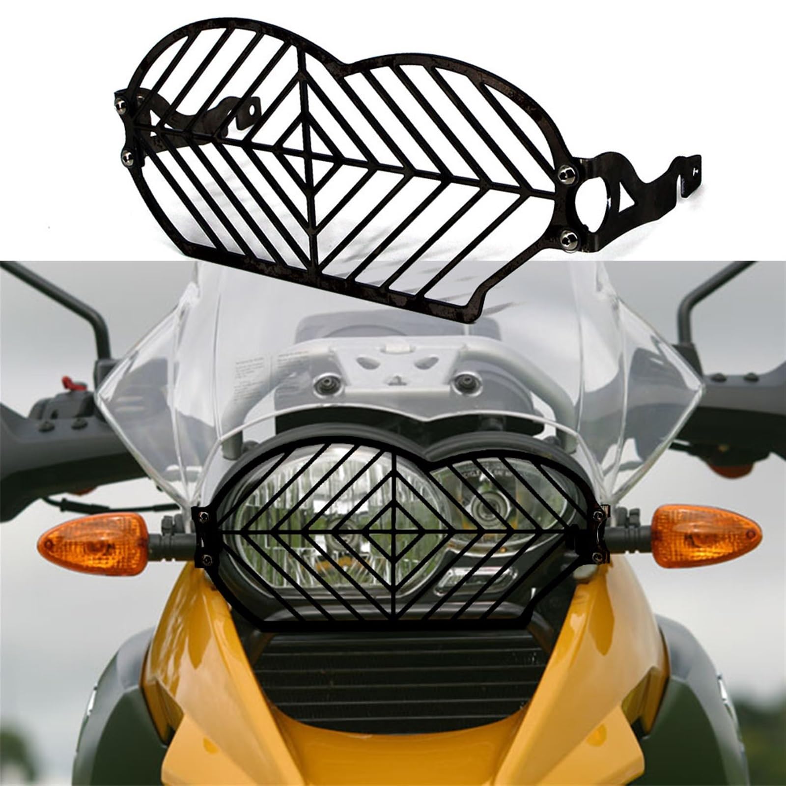 Coperchio Protezione Faro Per BMW Per R 1200 GS Per Adventure Adv R1200GS 2004-2012 Moto In Acciaio Inox Protezione Del Faro Della Protezione Della Copertura Griglia di Protezione Faro Griglia Copertu