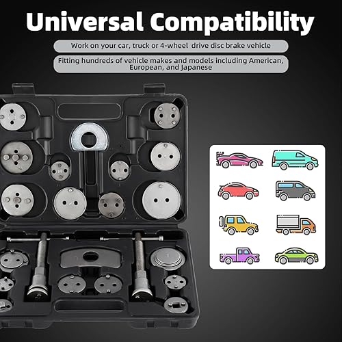 Miniatura 6 de 8milelake kit almohadilla de freno y caliper destornillador 22 piezas