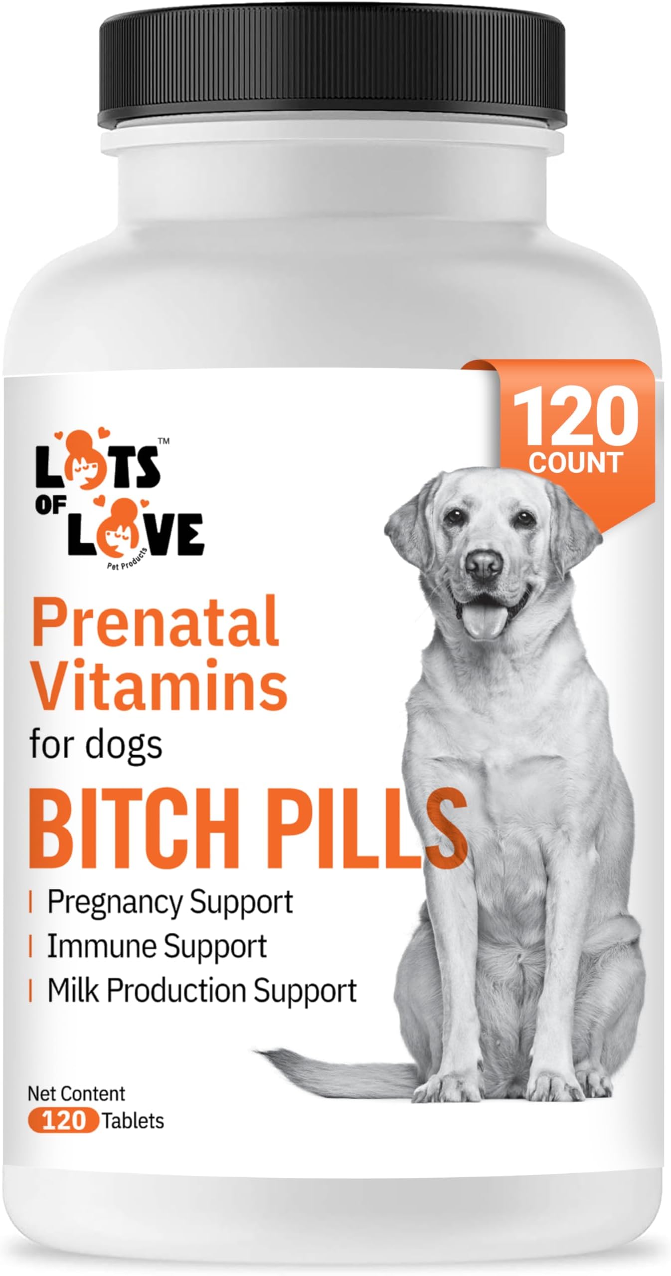 Pills | Dog Prenatal Vitamins | Prenatal Vitamins for Dogs | Prenatal for Dogs | Thomas Pet Earlier | 120 Tablets
