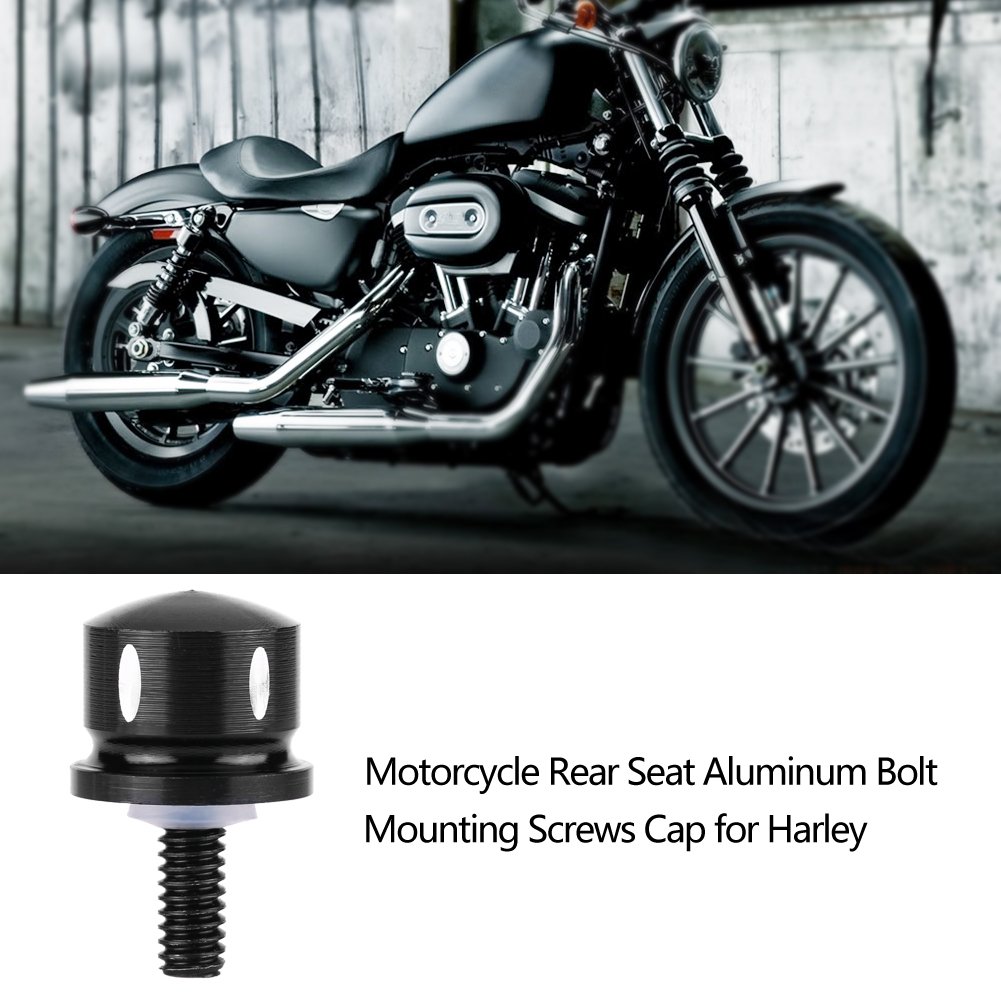 Keenso Aluminiowa śruba montażowa tylnego siedzenia motocykla, nakrętka z radełkowaną stroną, śruba do siedzenia, zestaw montażowy, akcesoria motocyklowe