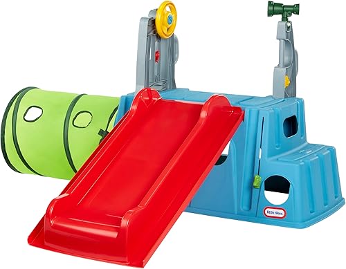 Little Tikes Easy Store Slide & Explore, juego de escalador para interiores y exteriores para niños pequeños de 1 a 3 años