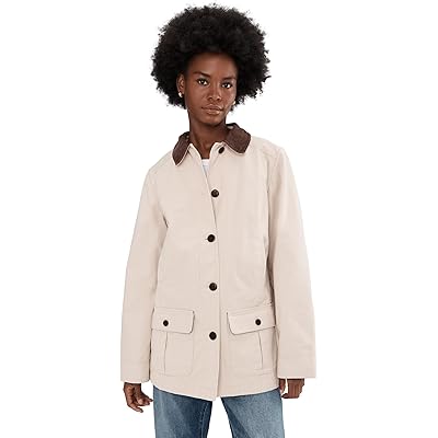 L.L.Bean Adirondack Barn Coat Flannel-Lined stone
