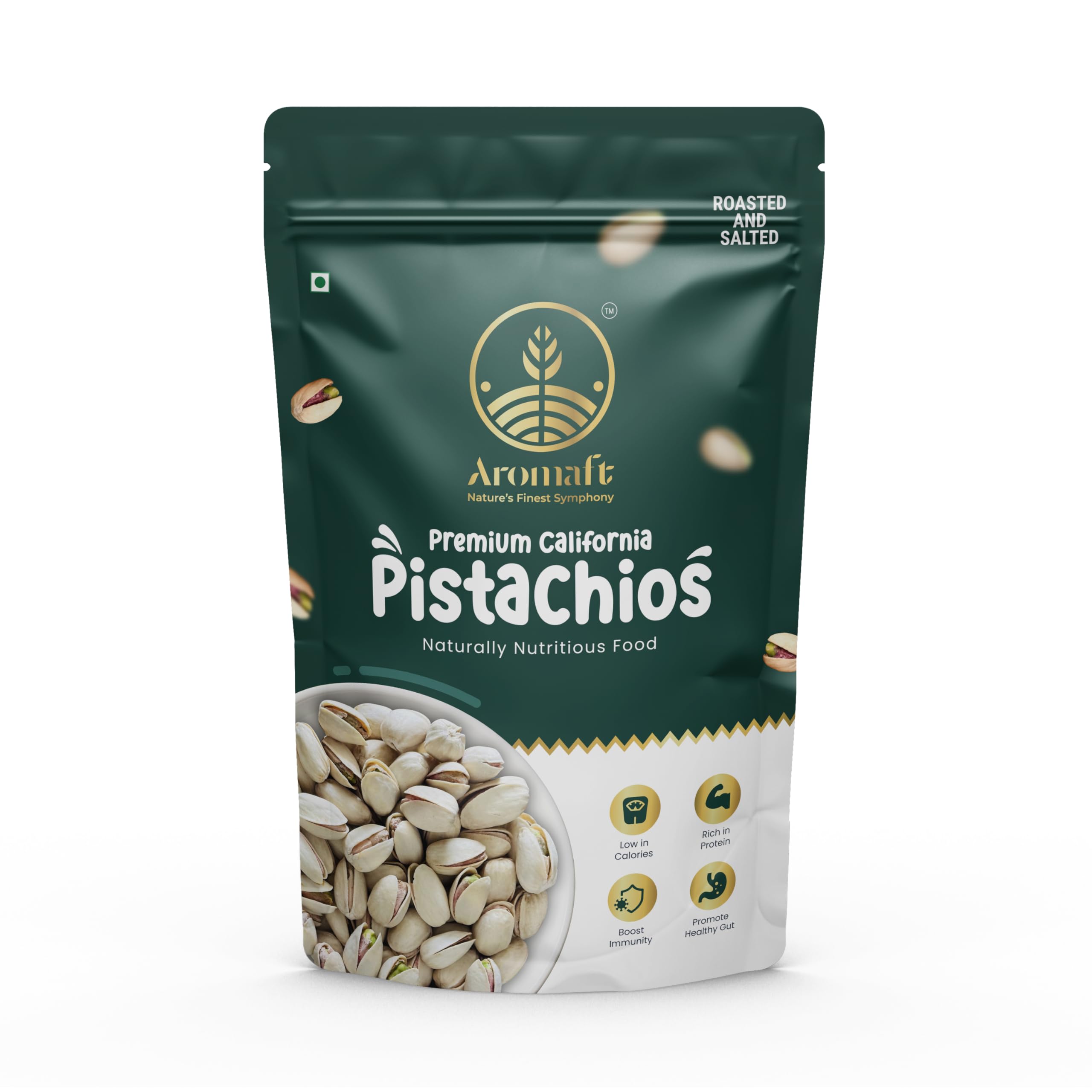 Aromaft Premium California Pistachios - Roasted & Salted | 250g | 100% natural California pistachios | Packed with protein, healthy fats, and essential nutrients | Pista (B0D2RD6CLT) Amazon Price History, Amazon Price Tracker