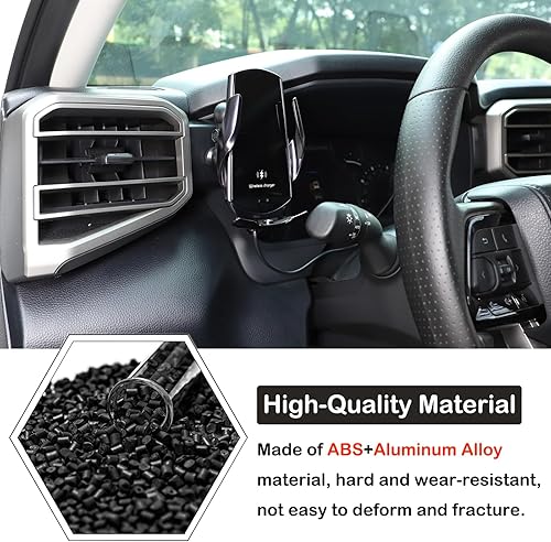 Miniatura 3 de Soporte de teléfono para tablero de automóvil compatible con Toyota TundraSequoia 2022-2023 para consola central de automóvil, clip para panel de