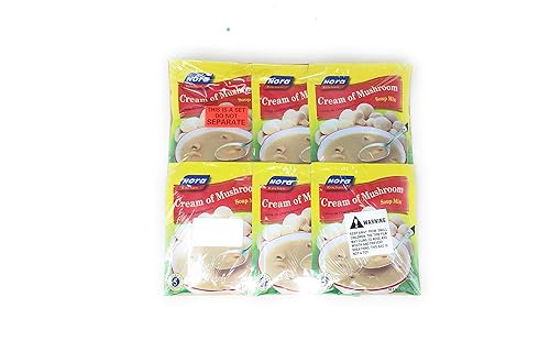 Nora Kitchen Mezcla de sopa de crema de champiñones, 2.68 oz, paquete de 6