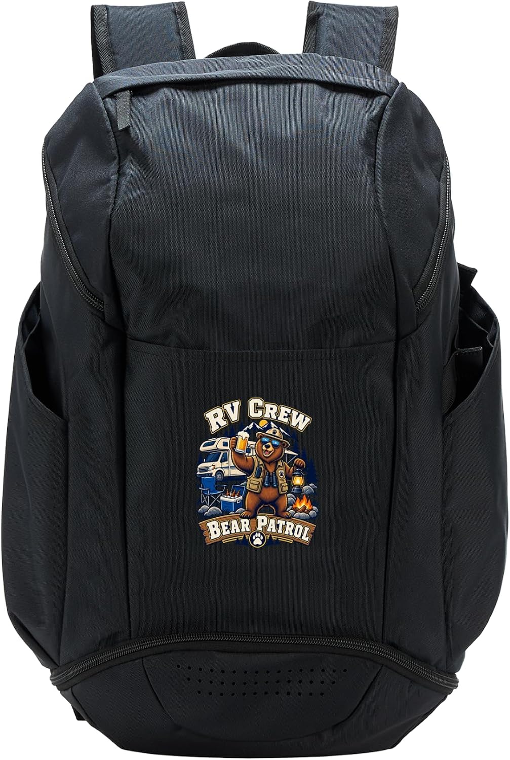 RV Crew Bear Patrol Funny Camping Ranger Outdoor Adventure Sport Backpack