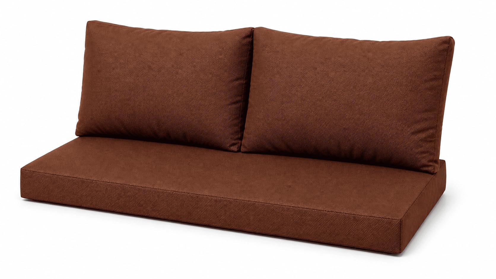 Euro Pallet Furniture Cushions Set, Chocolate Brown, Complete Set