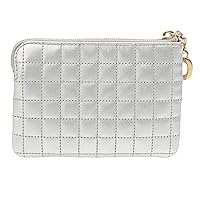 ✨未使用級美品✨セリーヌ　コインケース　トリオンフ　エンボス　キーリング　グレー CELINE【入手困難】CUIR TRIOMPHEキーリング付☆Coin&Cardケース
