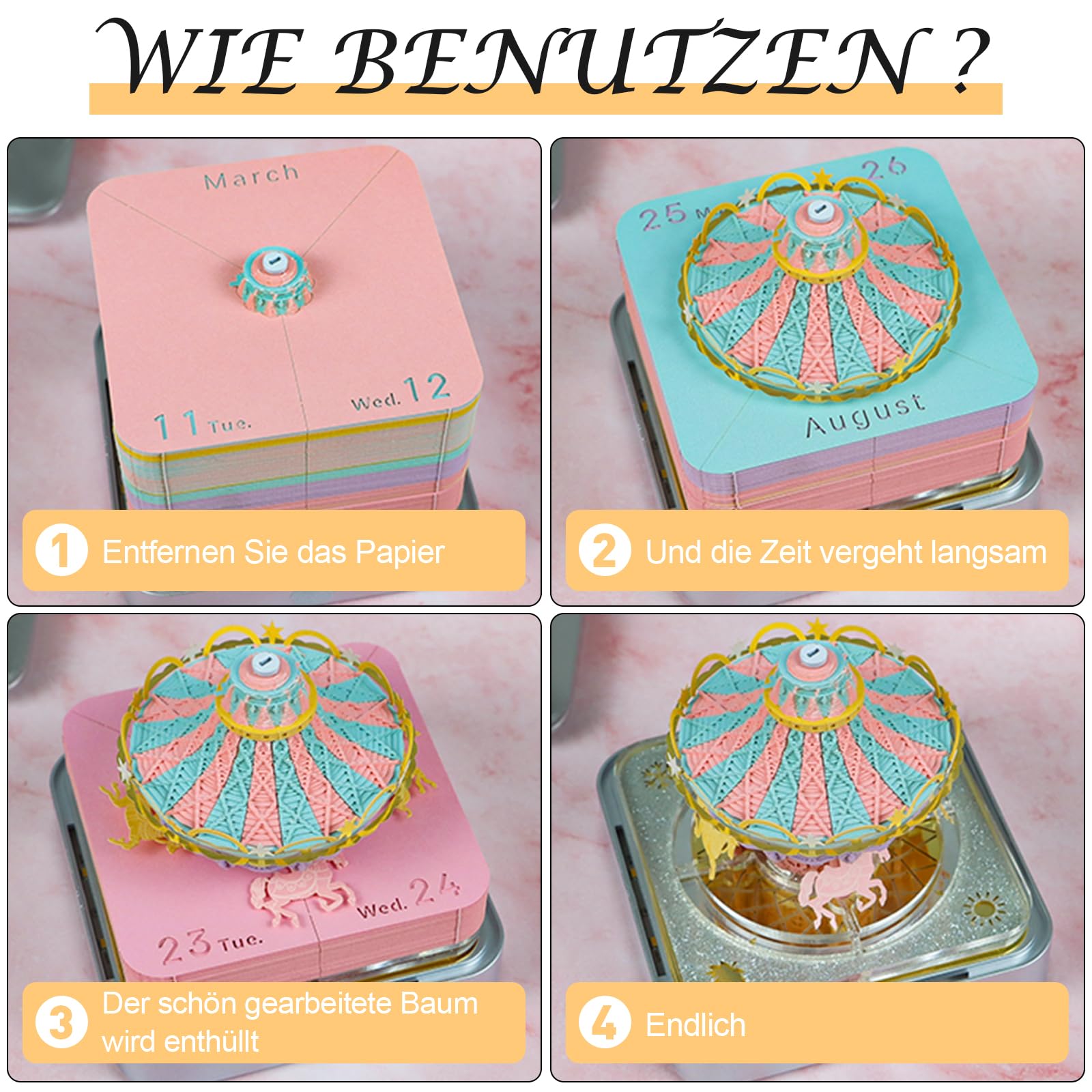 2025 3D Bureaukalender Scheur Kalenders Weg - DIY Papier Snijden Artistiek Tear Away Ontwerp Inclusief S 2025 3D Bureaukalender Scheur Kalenders Weg - DIY Papier Snijden Artistiek Tear Away Ontwerp Inclusief S