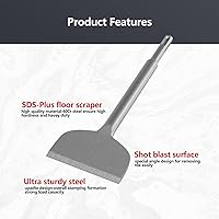 Vista 3 de GSTK Juego de cinceles SDS PLUS de carburo de 11 piezas, brocas de martillo giratorio SDS Plus, juego de cinceles de taladro para limpieza