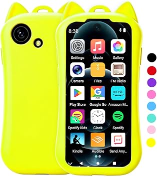 Kids MP3 Player with Spotify and Parental Controls,VISDOMEVO MP3 Player for Kids with Bluetooth and WiFi, Mini Android Music Player with Audible & Audiobooks, MP4 Player for Children with Camera