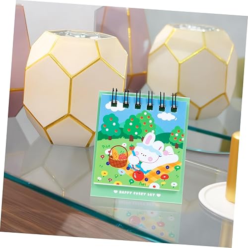 Miniatura 2 de MAGICLULU 12 piezas 2023 mini calendario de escritorio con temática de conejito para fiesta, accesorio de habitación, calendario de escritorio 2023,