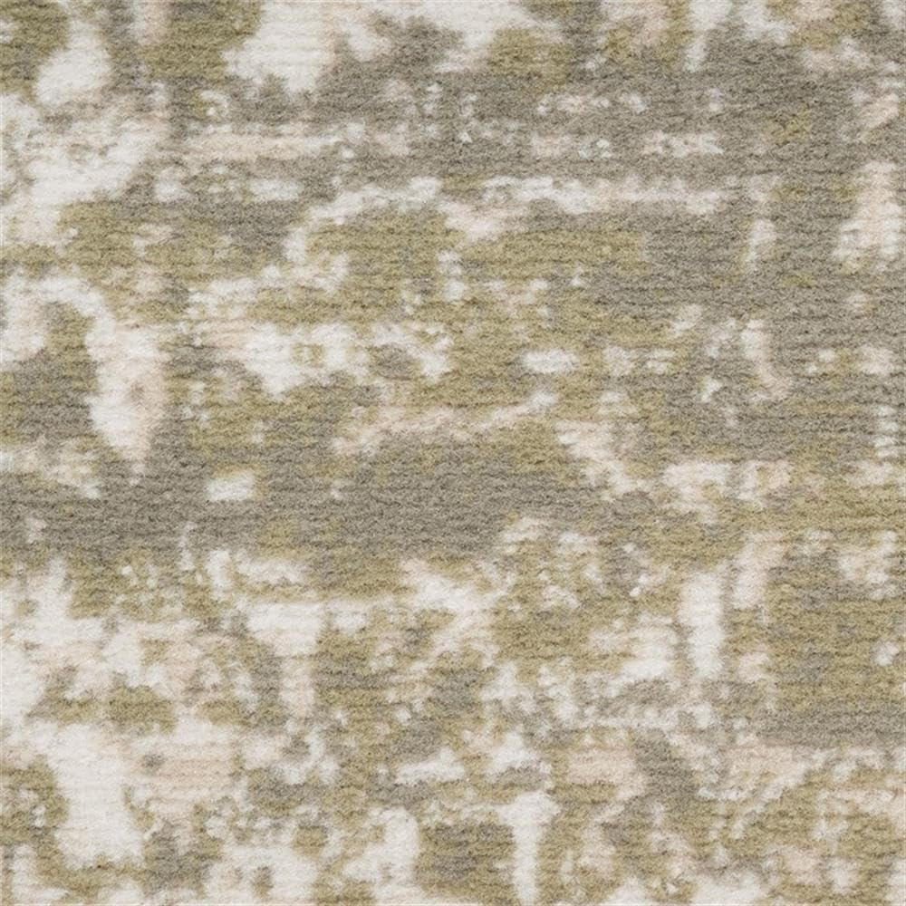 Pemberly Row 8' x 10' Olive Vintage Area Rug, 100% Polypropylene, Distressed Medallion Pattern, Machine-Made Durable Rectangle Rug, Medium-Thick Pile, Cozy Texture for Living Room or Bedroom Decor