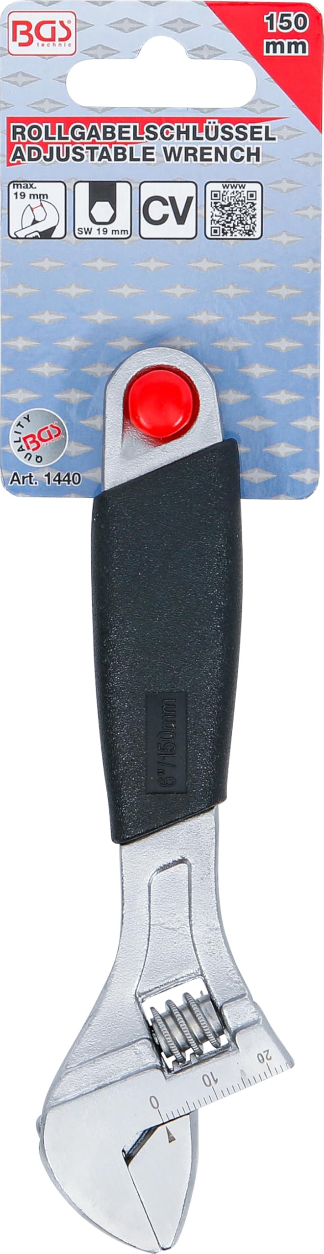 BGS 1440 | Chiave a rullino regolabile con impugnatura morbida plastica | max. 20 mm