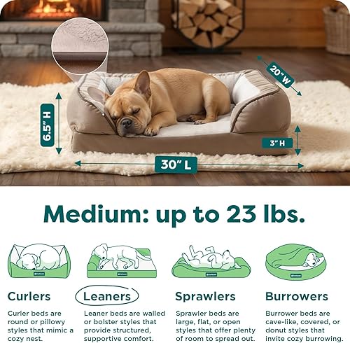 Miniatura 3 de Furhaven - Cama ortopédica para mascotas para perros y gatos, comodidad perfecta, con ondas, terciopelo de felpa con funda extraíble lavable, color