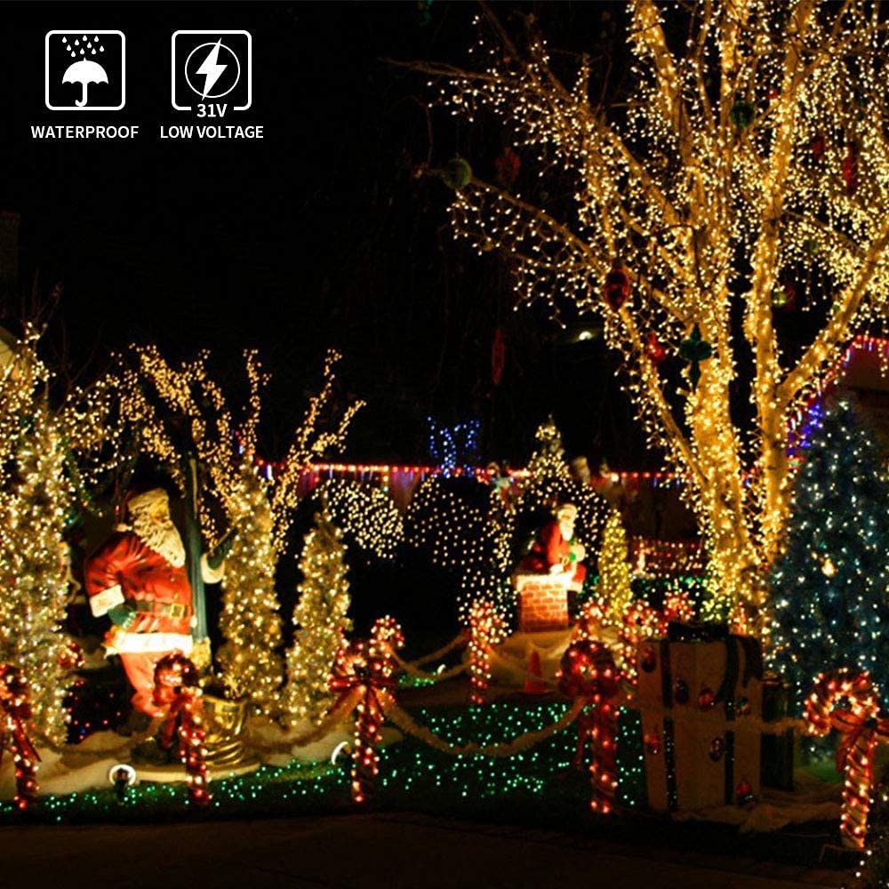 BLOOMWIN di Natale a Bassa Tensione 100M 500 LEDs IP44 | 8 Modalità Luci，Stringa Luminosa，Ghirlanda Luminosa，Decorazione Casa Natale