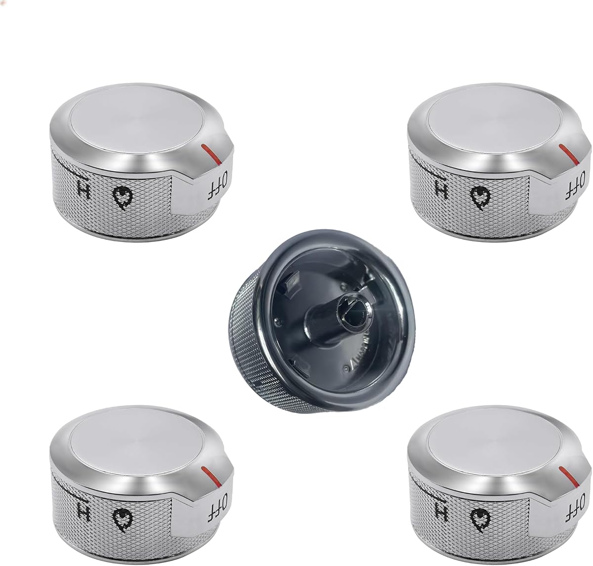Sieri KFGG500ESS KFGD500ESS KFDD500ESS knobs for Kitchen-aid cooktop | KFGG500ESS0 KFGG500ESS1 KFGG500ESS2 KFGD500ESS00 KFGD500ESS01 KFGD500ESS02 Knob for Kitchen-aid cooktop Replaces W11030413