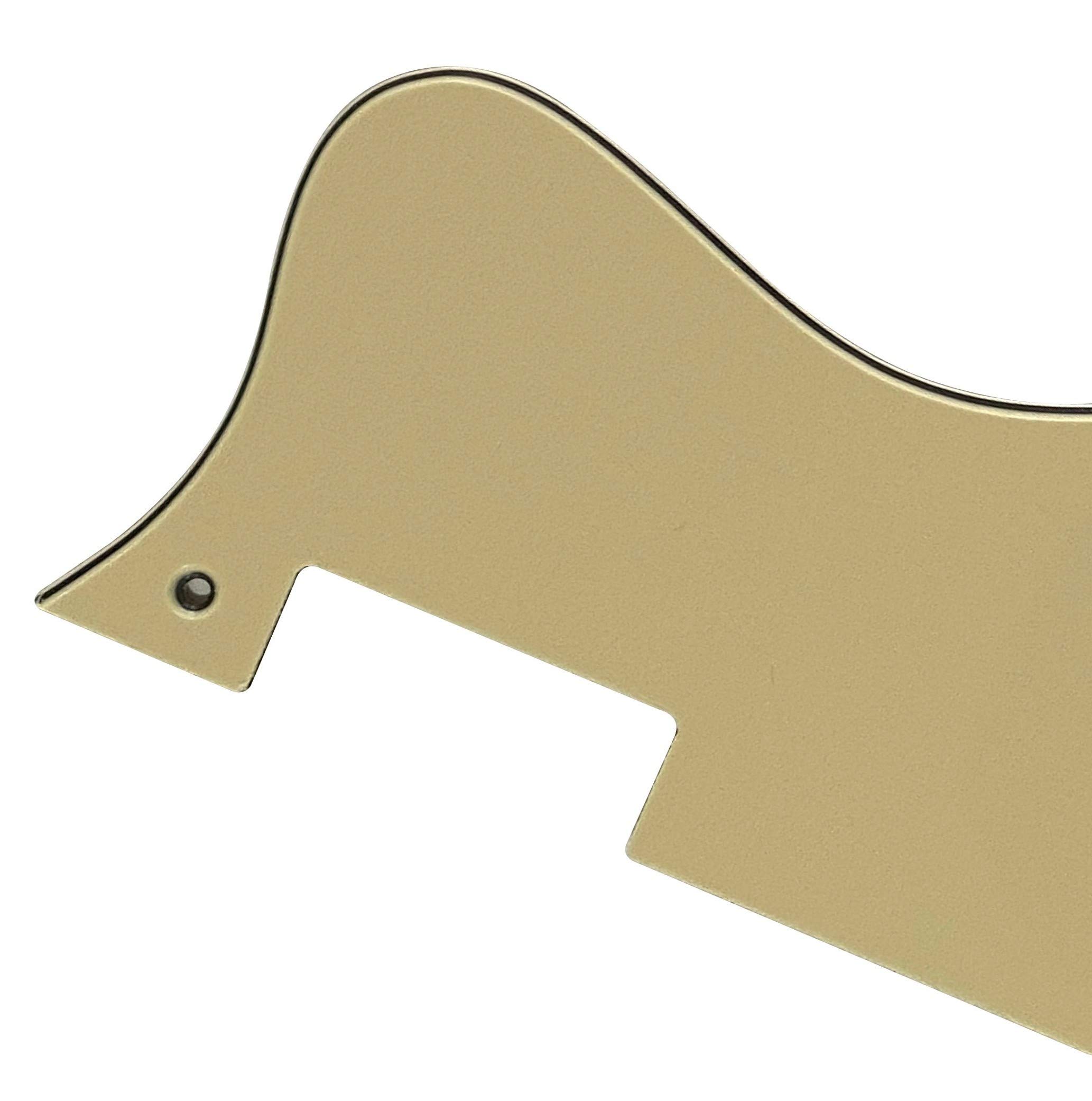 For Epiphone Dot Style Guitar Pickguard Scratch Plate (3 Ply Vintage Yellow)