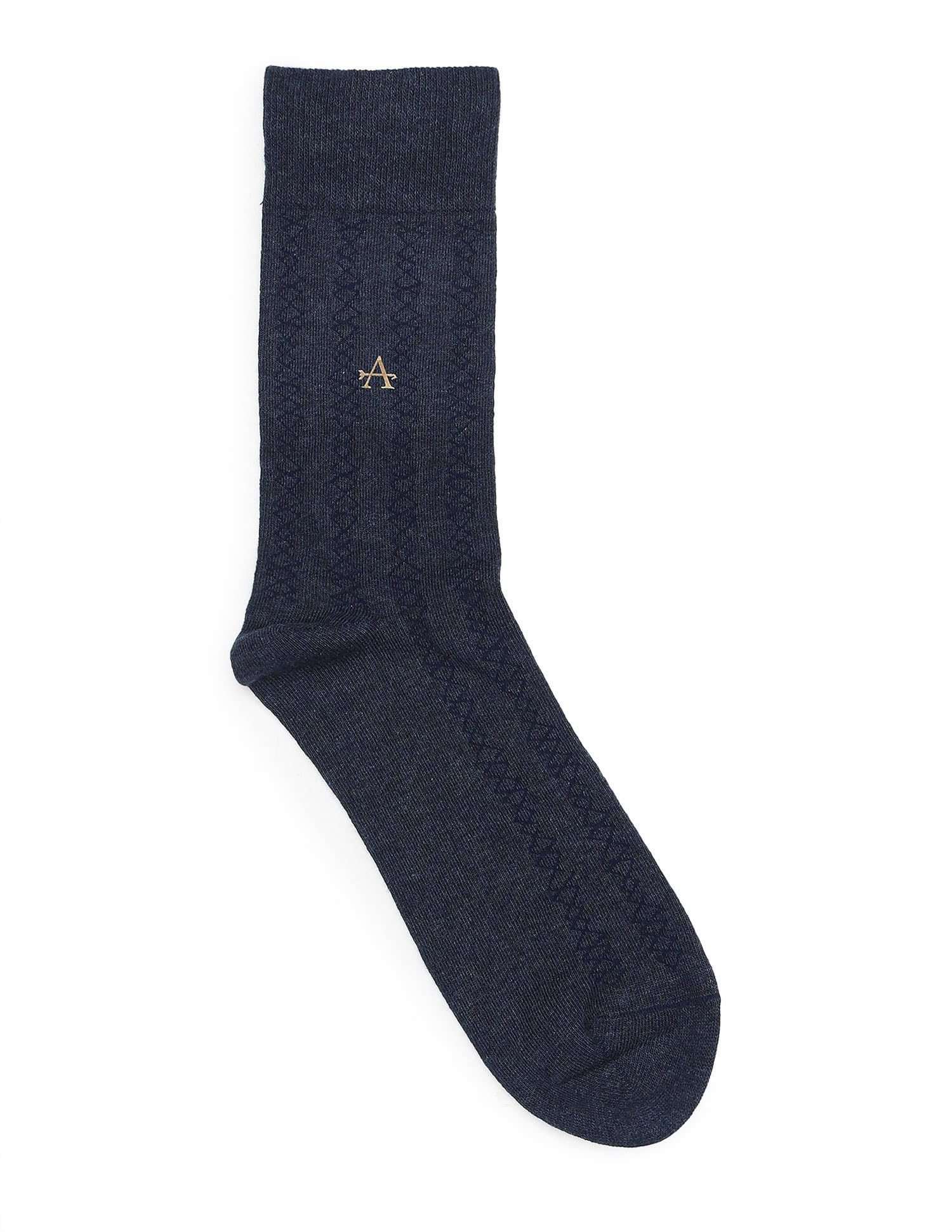 arrow Men's Printed Mid Calf Length Socks - Pack Of 1-picture-22
