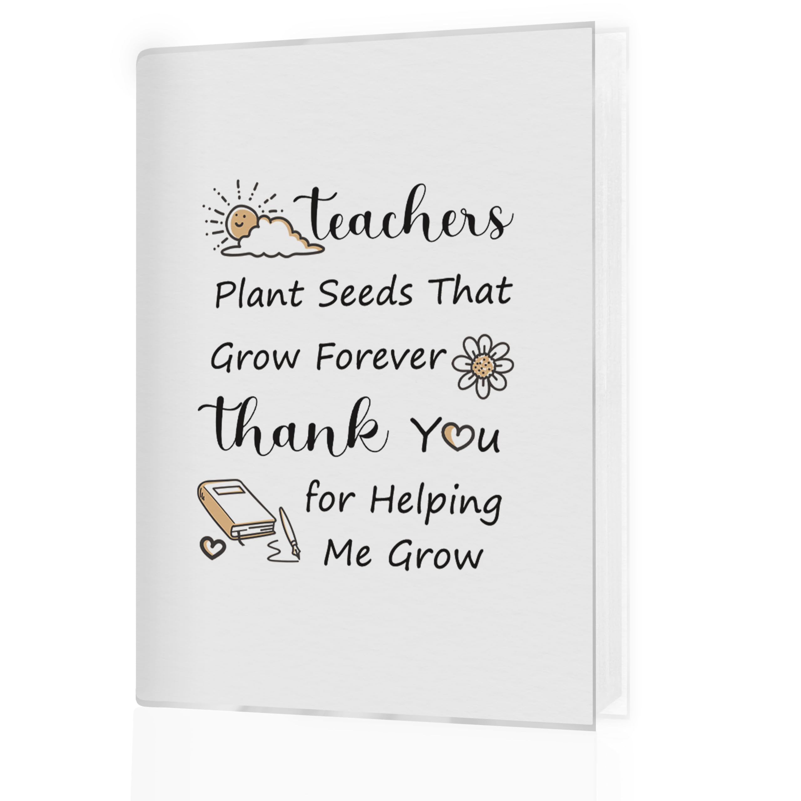 Fotoalbum mit Aufschrift "Thank You Gifts for Teacher", 10 x 15 cm, Lehrer-Wertschätzungsgeschenke, Lehrerpflanzensamen, die für immer wachsen, kleines Erinnerungs-Fotoalbum, Buch für 18