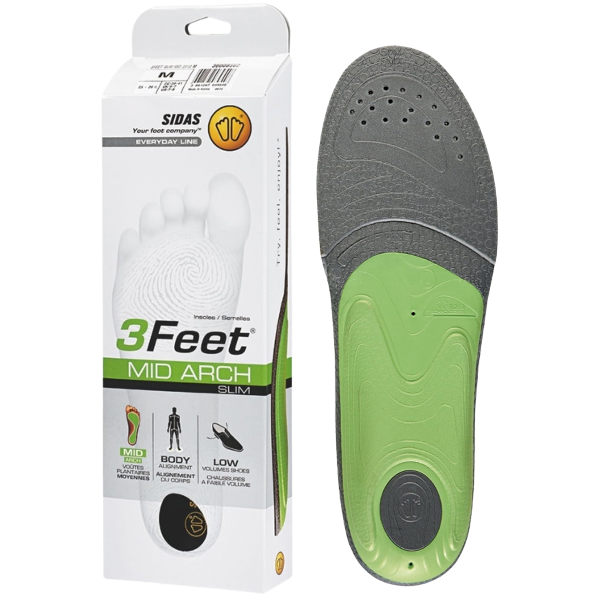 SIDAS 3 Feet Slim Insole - Mid