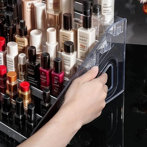 Miniatura 3 de Organizador de esmalte de uñas, 84 botellas de 7 capas, organizador de lentes de sol, estante de exhibición de acrílico, soporte para gafas, soporte