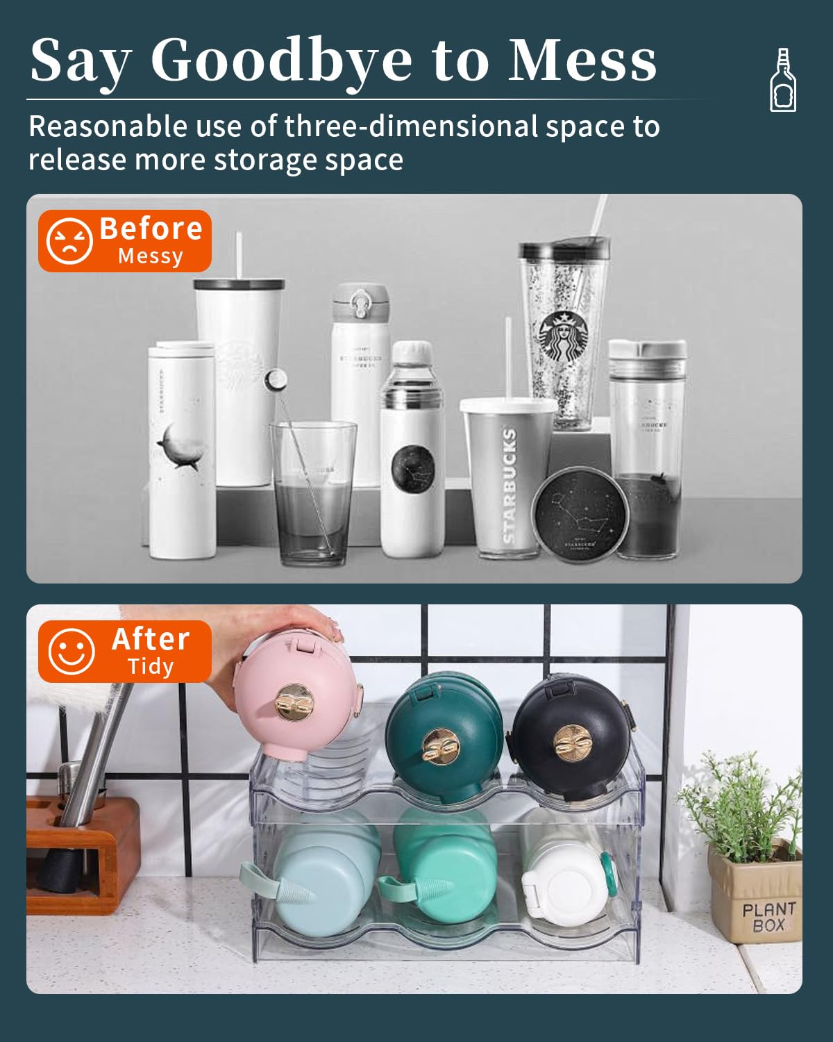 1 pièces porte-bouteille universel pour réfrigérateur pour 3 bouteilles pour grands réfrigérateurs, porte-bouteille universel à suspendre sous un compartiment réfrigérateur [Classe énergétique A