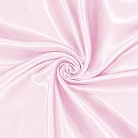 Vista 40 de Homiest The Yard - Tela de satén blanco de 1 yarda x 58 pulgadas, tela de satén Charmeuse sedosa y brillante, tela de satén nupcial suave