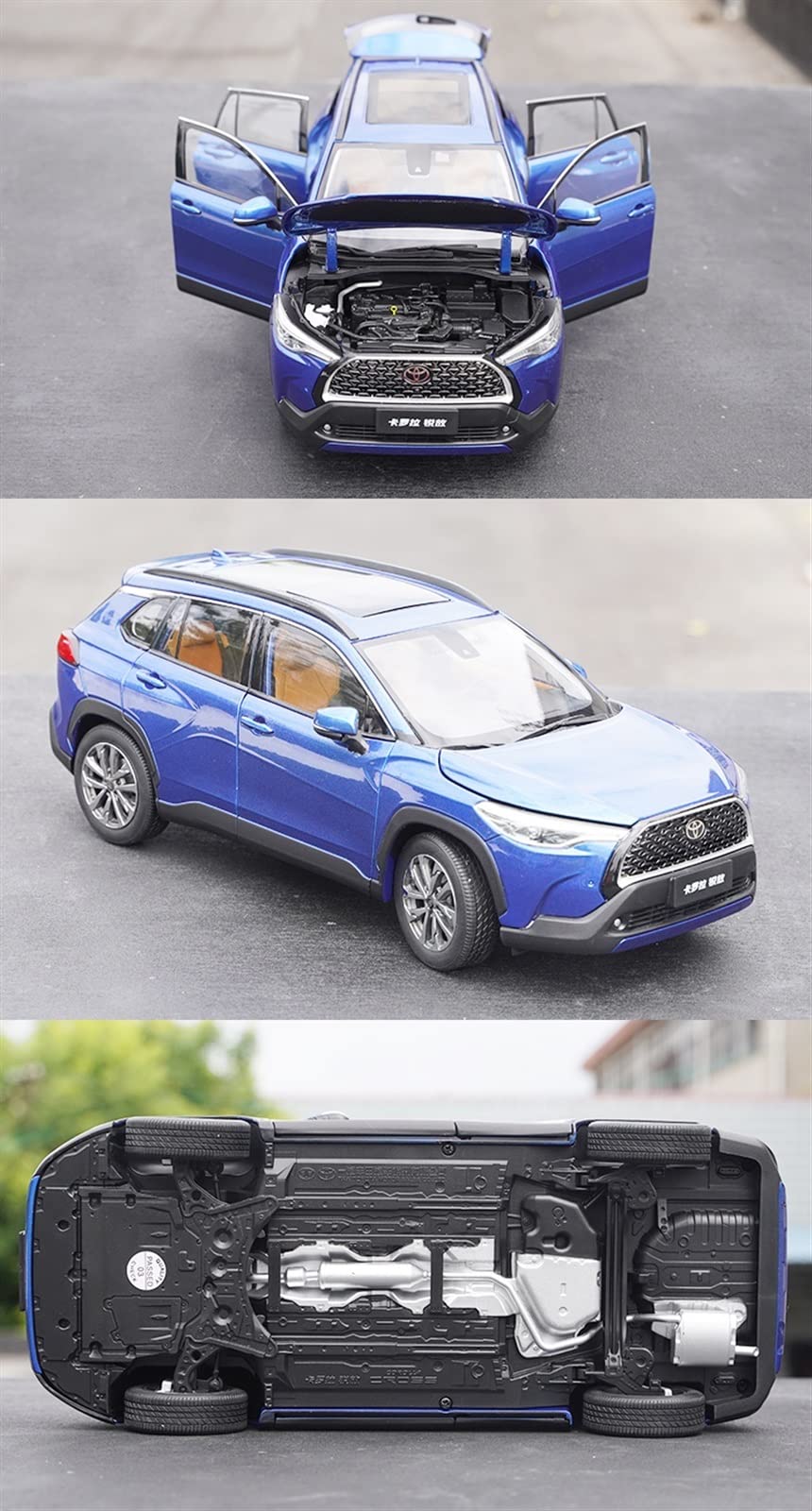 Amazon | 車のモデル 1:18 トヨタカローラクロスシミュレーション合金