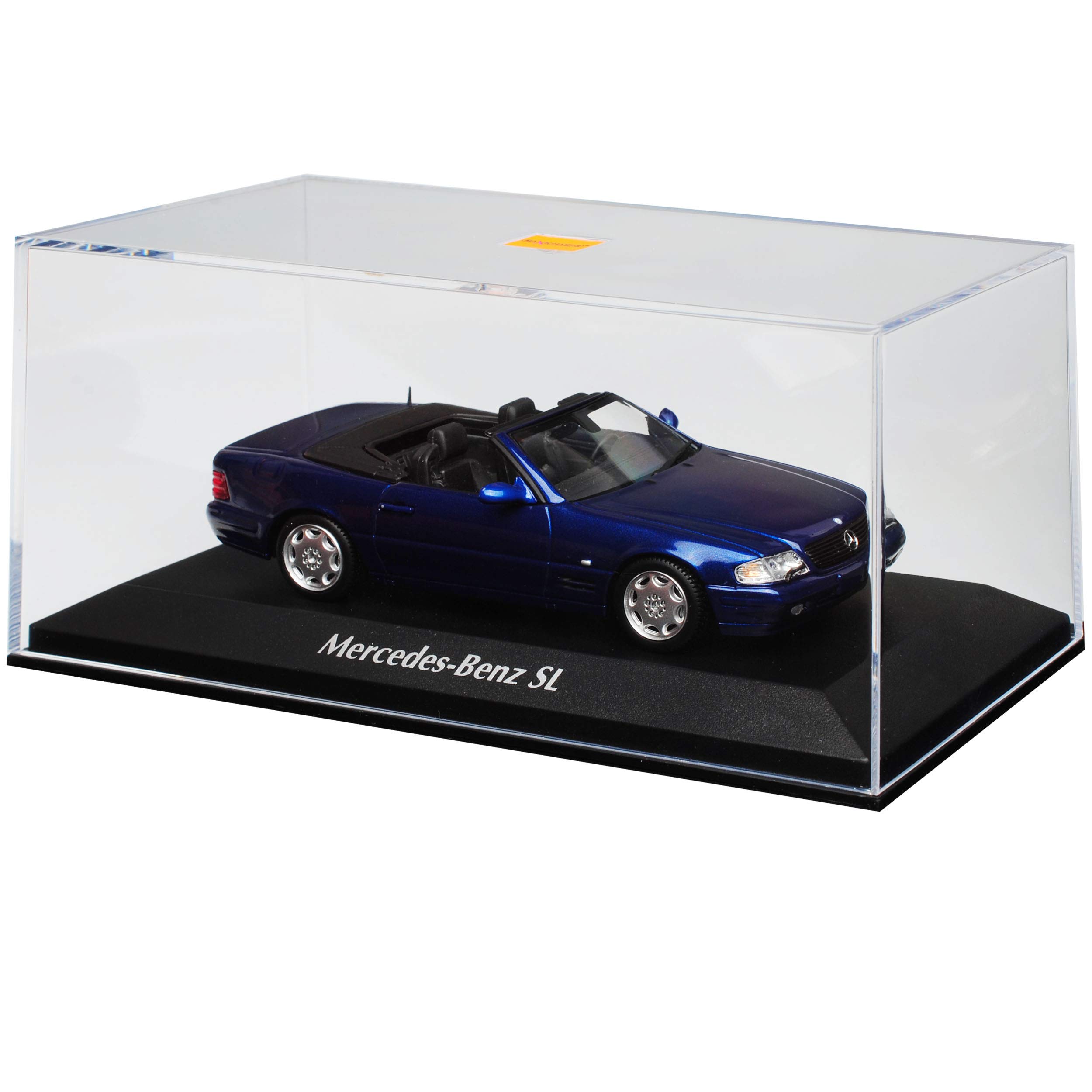 Generisch Mercedes-B. SL-Klasse R129 Cabrio Blau Metallic 1989-2001 1/43 Minichamps Maxichamps Modell Auto