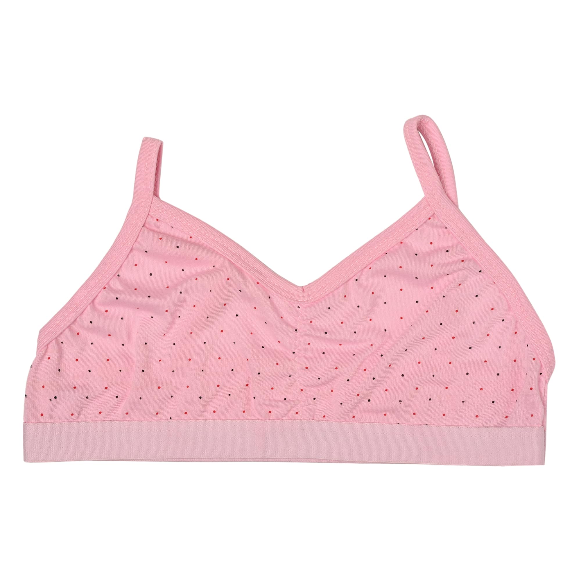 Sports Bra for Girls cami Bra Stylish Printed Bra for Teenager Polka dots Non Paded cami Bra Multicolor-image-3